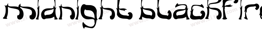 midnight blackfire字体转换